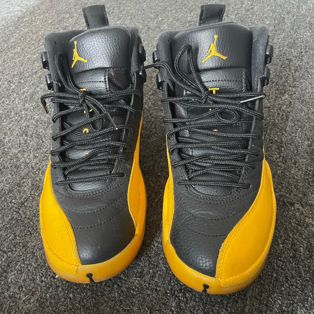 Jordan 12s university gold/ black